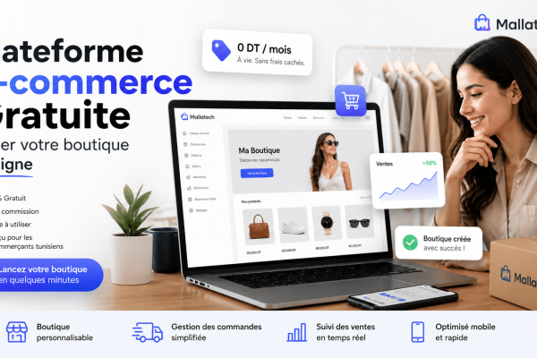 Plateform ecommerce tunisie- Créer boutique ecommerce